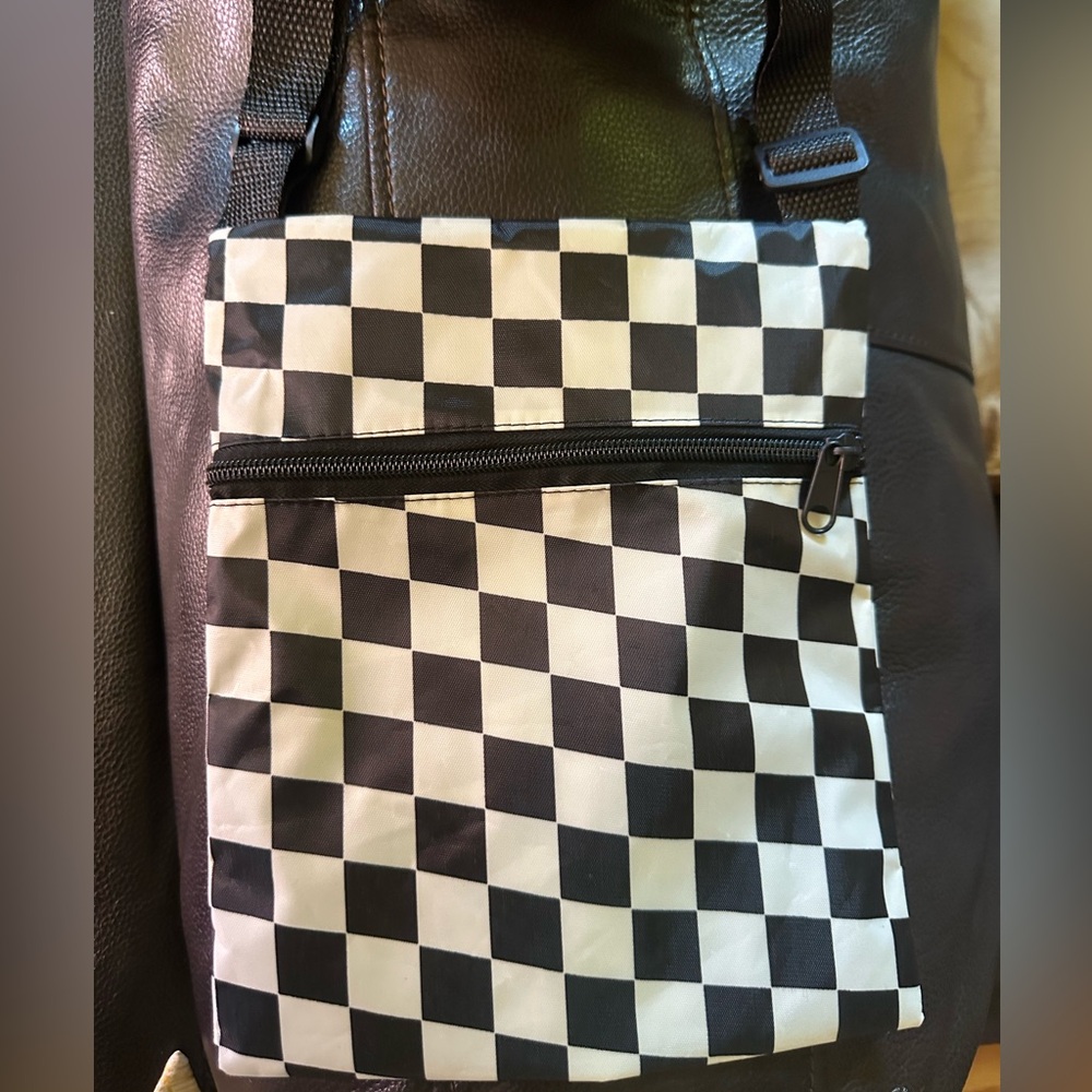 Checkered flag race bag